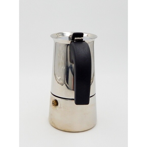 Guido Bergna GB Italy Espresso Maker Stainless 18-10 Stove Top Moka Pot 6 In - Picture 2 of 12